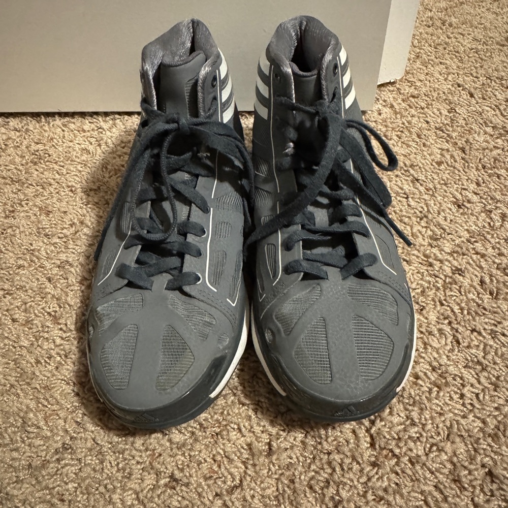 Adidas Gray High-Top Men's Shoes